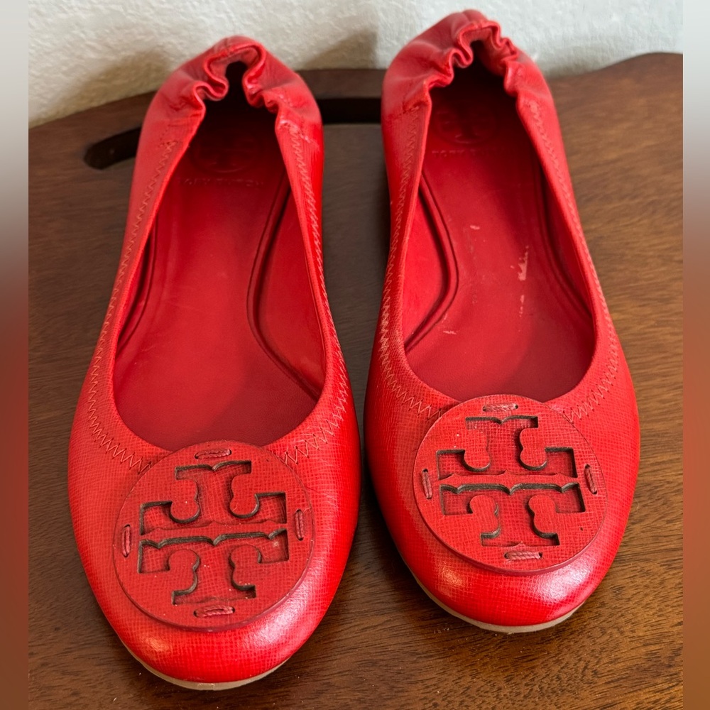Tory Burch Red Flats 9